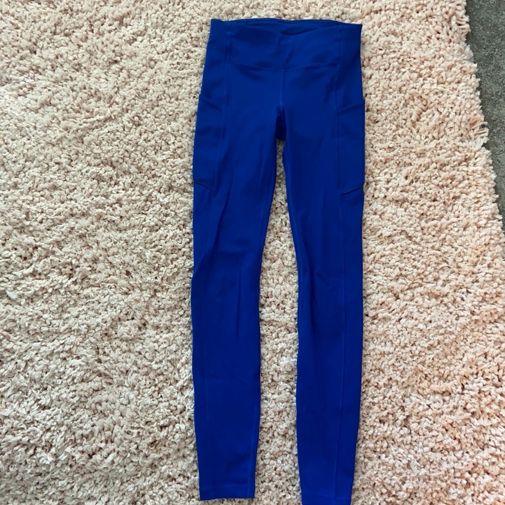 Lululemon Speed Up Mid-Rise Tight 28 in Jet Stream Blue